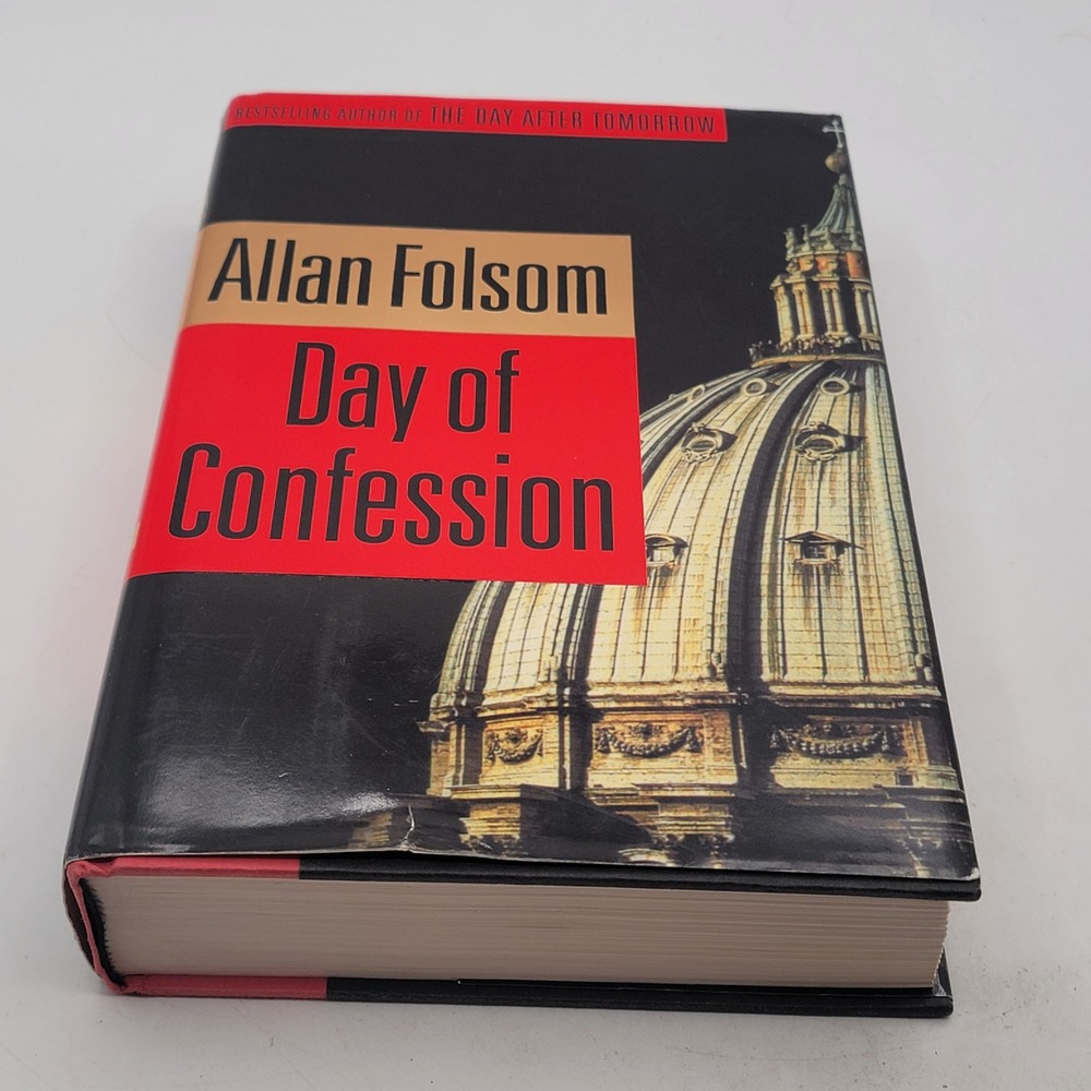 Allan Folsom Day of Confession Hardcover First Edition 1st Printing Good